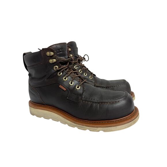 Tecovas Dark Brown Leather Moc Toe Work Boots main image 7